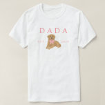 Pink Dada Golden Retriever Birthday T-Shirt<br><div class="desc">Celebrate your fatherhood (or puppy parenthood!) in style with this sweet “Dada” t-shirt featuring a Golden Retriever puppy with a pink gingham bow. Perfect for new dads, dog dads, or matching birthday party outfits, this soft and stylish tee makes a thoughtful gift or keepsake. Customize the year to mark your...</div>