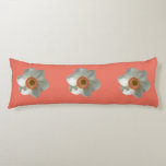 Pink Daffodil Spring Flower Body Pillow
