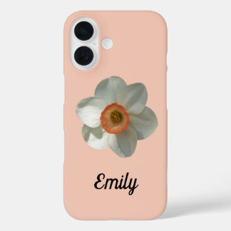 Pink Daffodil Spring Flower iPhone 16 Case
