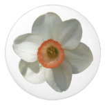 Pink Daffodil Spring Flower Ceramic Knob