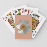 Pink Daffodil Spring Flower Playing Cards