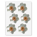 Pink Daffodil Spring Flower Temporary Tattoos