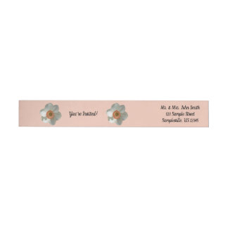 Pink Daffodil Spring Flower Wrap Around Label