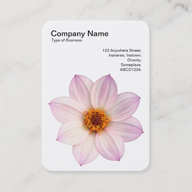 Pink Dahlia Business Card (Front)