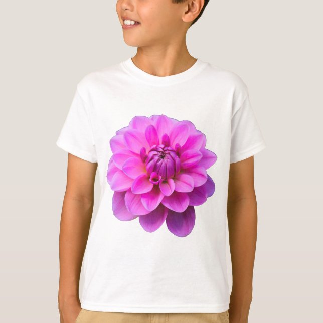 Pink Dahlia (Isolated) T-Shirt (Front)