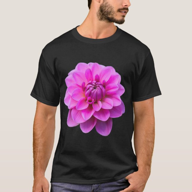 Pink Dahlia (Isolated) T-Shirt (Front)