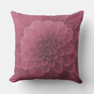 Pink Dahlia Outdoor Pillow