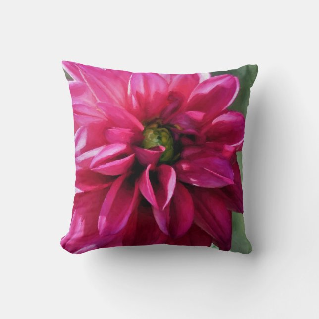 Pink Dahlia - pillow (Front)