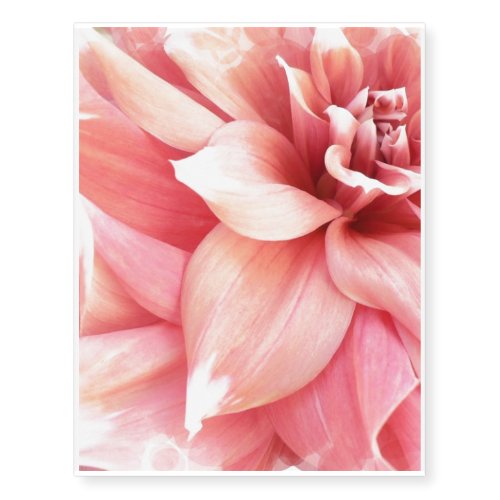 Pink Dahlia Temporary Tattoos