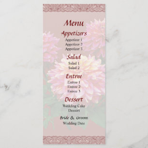 Pink Dahlias Kidd Climax Menu