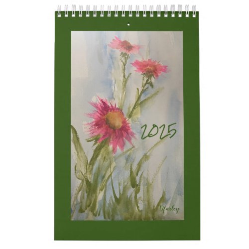 Pink Daises 2025 Floral Calendar