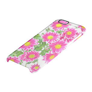 Pink Daisies / Asters Bouquet + your ideas Clear iPhone 6/6S Case