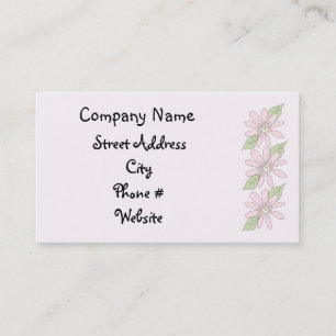 Pink Daisies Business Card