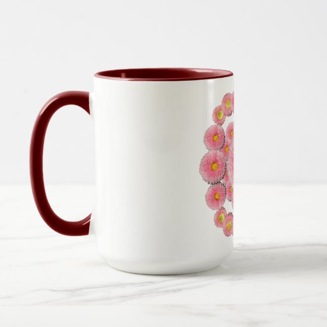 Pink Daisies  Combo Mug (Left)