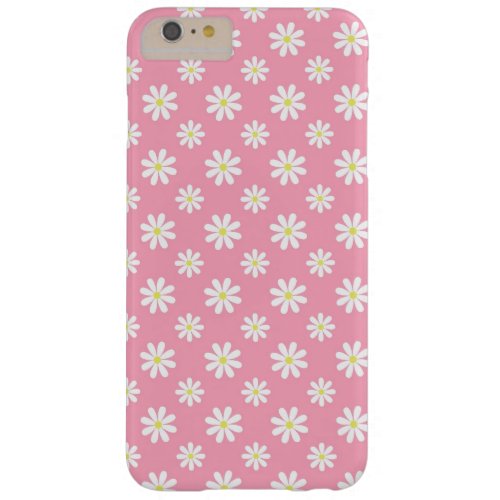 Pink Daisies Floral Pattern Barely There iPhone 6 Plus Case