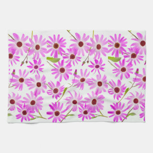 Pink Daisies Kitchen Towel