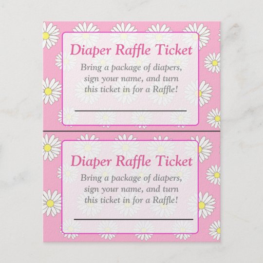 Pink Daisies Themed Baby Shower Games Flyer Zazzle Com