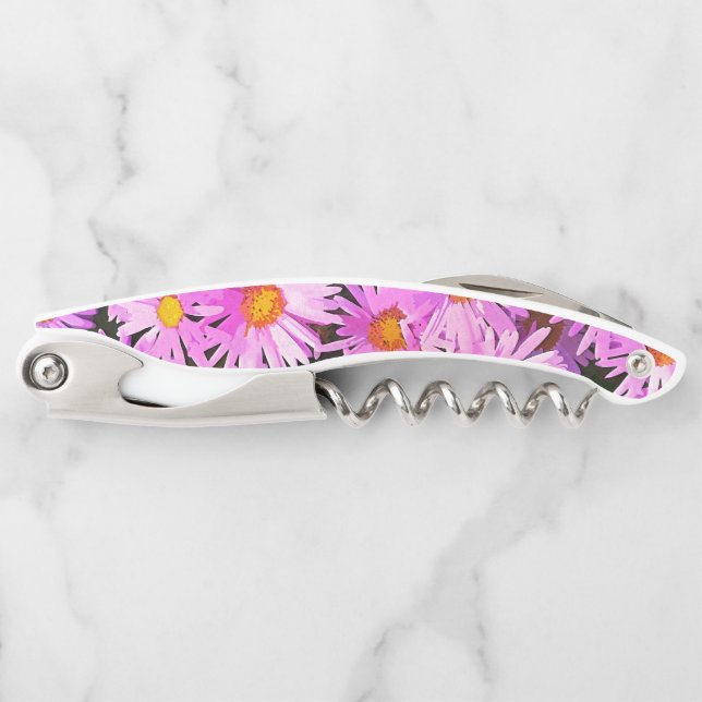 PINK DAISIES WAITER'S CORKSCREW (Front)