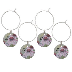 PINK DAISIES WEDDING GIFT WINE CHARM