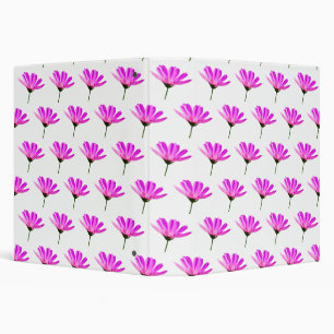 Pink Daisy  3 Ring Binder