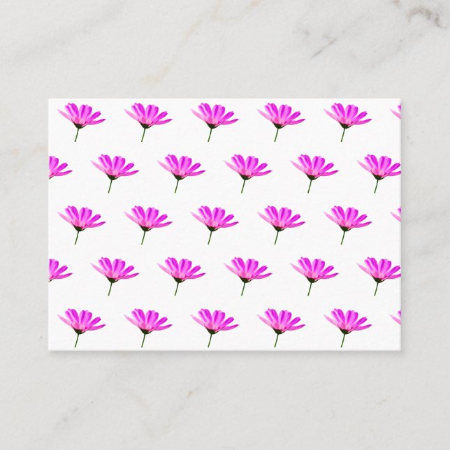 Pink Daisy Appointment Card (Front)