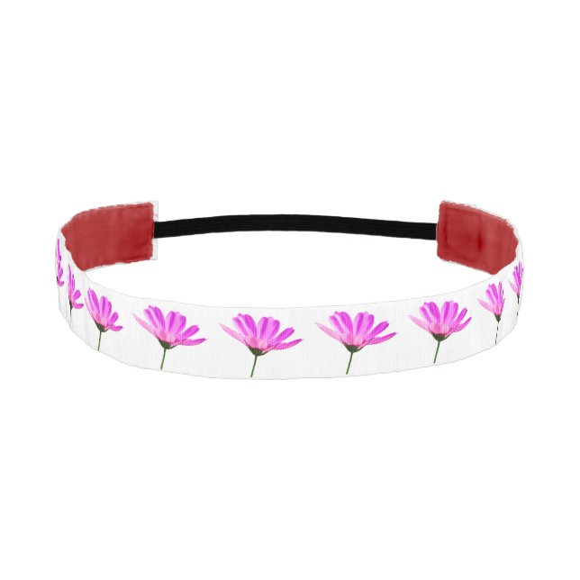 Pink Daisy  Athletic Headband (Front)