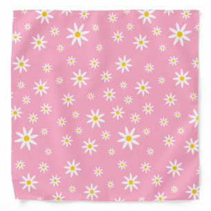 Pink Daisy Bandana