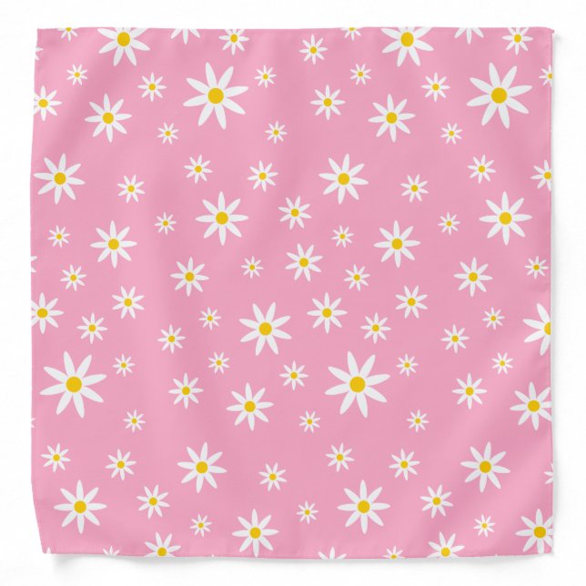 Pink Daisy Bandana (Front)