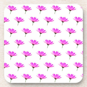Pink Daisy Beverage Coaster