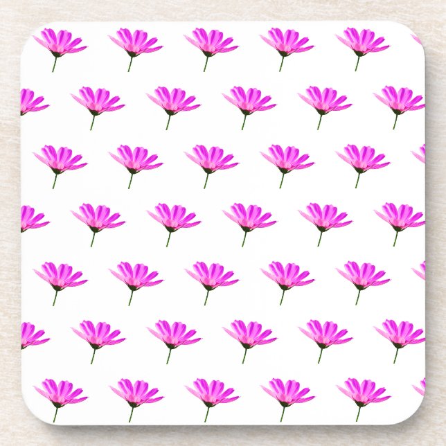 Pink Daisy  Beverage Coaster (Front)