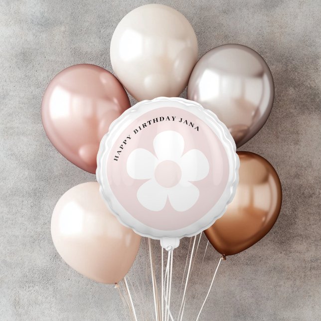 Pink Daisy Birthday  Balloon (Creator Uploaded)