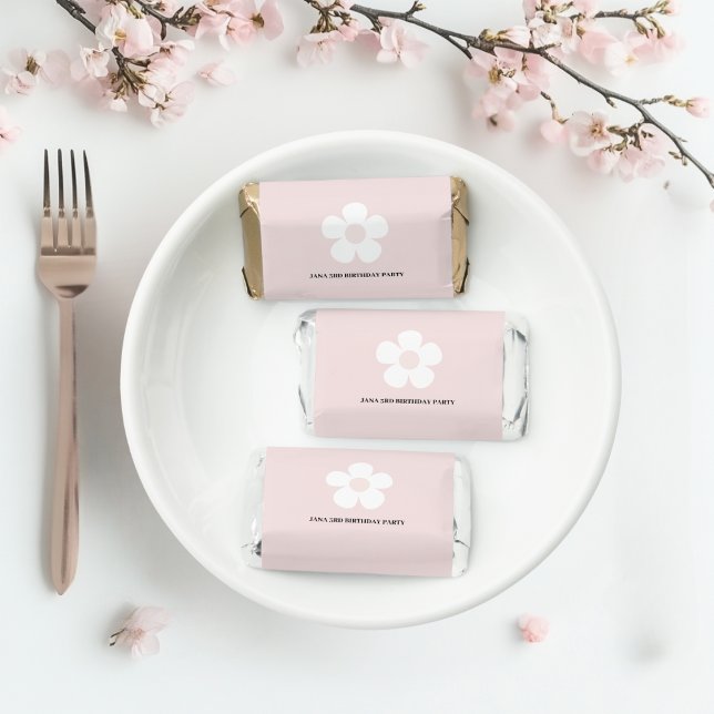 Pink Daisy Birthday Hershey's Miniatures (Creator Uploaded)