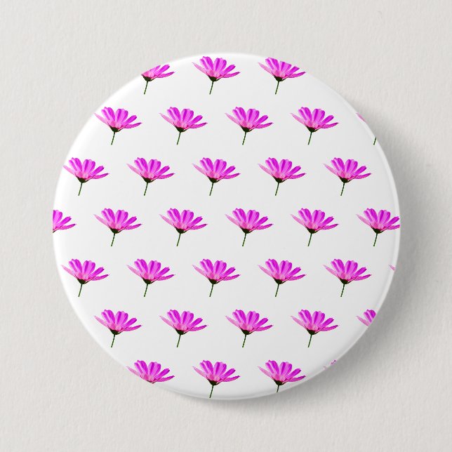 Pink Daisy   Button (Front)