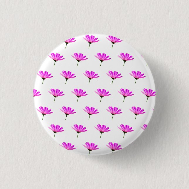 Pink Daisy   Button (Front)