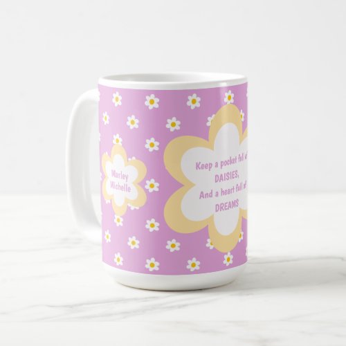 Pink Daisy-chain 15 oz Classic Coffee Mug