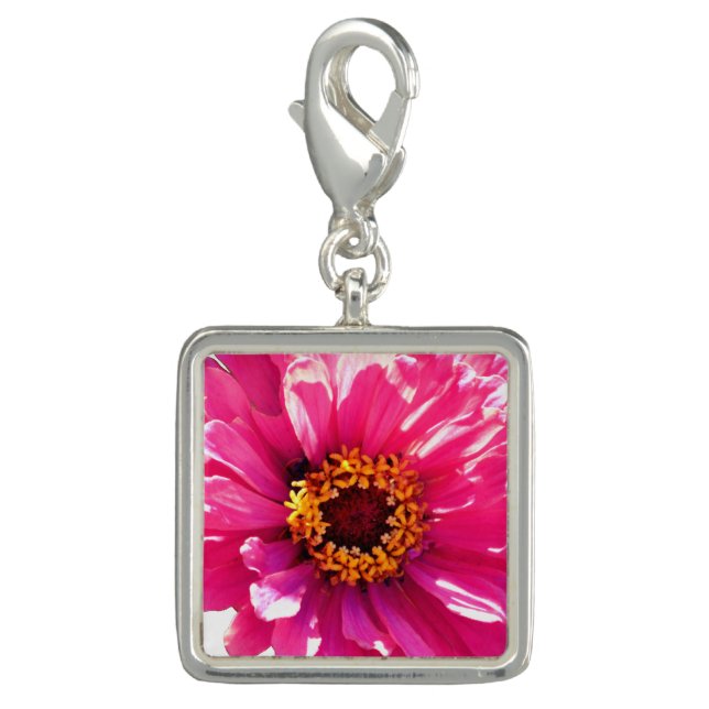 Pink Daisy Charm (Front)