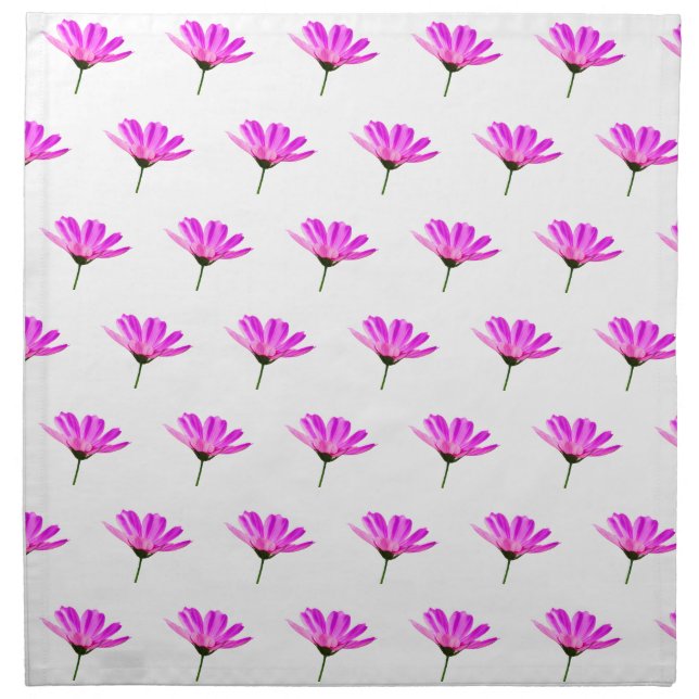 Pink Daisy  Cloth Napkin (Front)