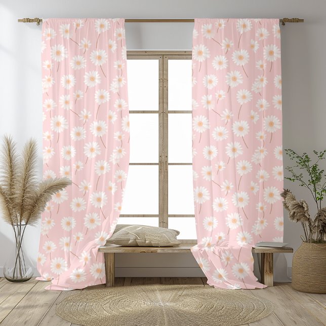 Pink Daisy Curtain | Custom Floral Design (Creator Uploaded)