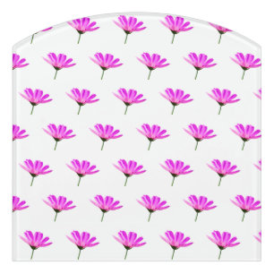 Pink Daisy Door Sign