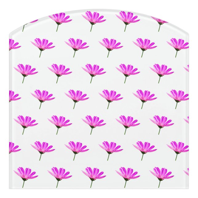 Pink Daisy Door Sign (Contour Front)