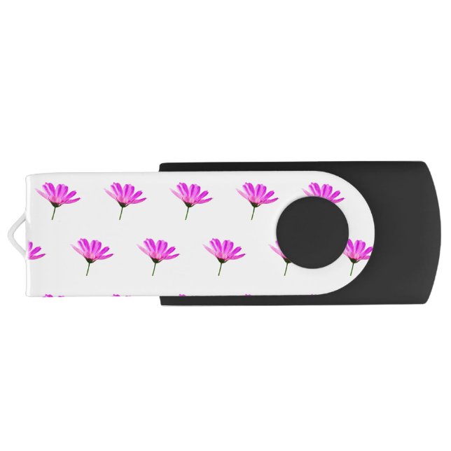 Pink Daisy  Flash Drive (Back)