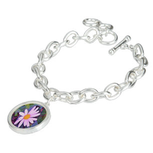 Pink Daisy Flower Bracelet