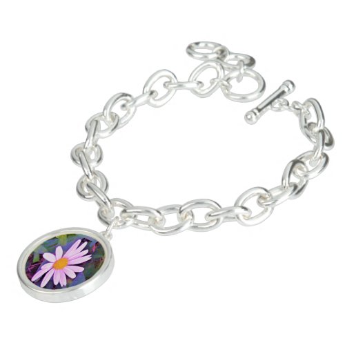 Pink Daisy Flower Bracelet