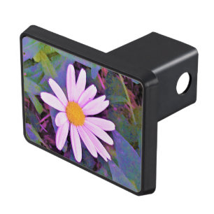 Pink Daisy Flower Hitch Cover