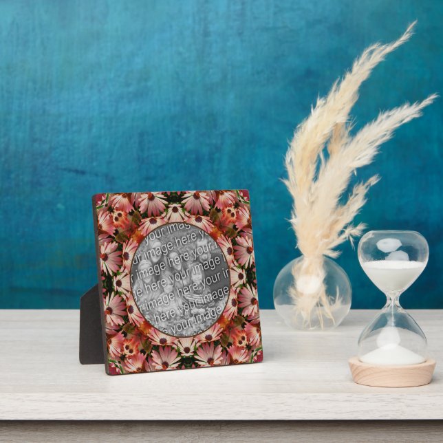 Pink Daisy Flowers Create Your Own Photo Plaque (Insitu)