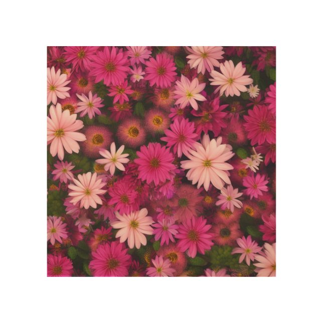 Pink Daisy Garden - Bright Floral Decor (Front)