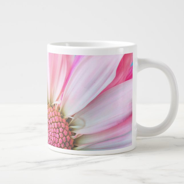 Pink Daisy Giant Coffee Mug (Right)