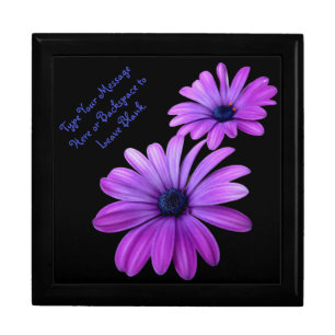 Pink Daisy Gift Box Personalize Daisy Jewelry Box