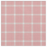 Pink Daisy Gingham Plaid Large check Fabric