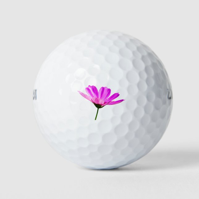 Pink Daisy    Golf Balls (Front)